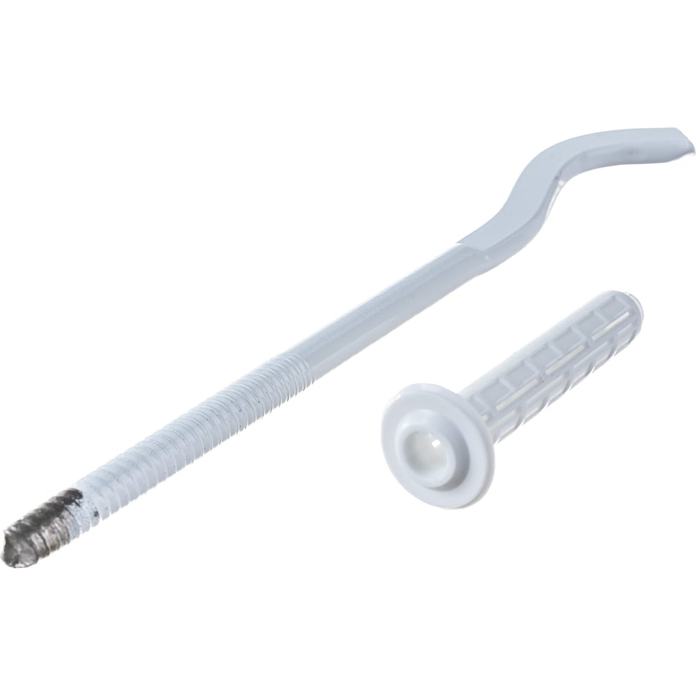 Кронштейн штыревой Uni-Fitt 10х220 плоский, эмалированный, с дюбелем ...