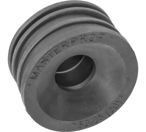 Сантехническая манжета для канализации MPF 50х25, черная, уплотнительная, переходная, 2 шт ИС.131635.2