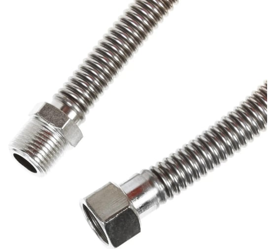 Газовый шланг Millennium подводка для газа, металлическая 1.2 м, 1" гайка/штуцер PGSM10120