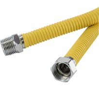 Газовый шланг Millennium 1,0 м 3/4" гайка/штуцер в металлической оплётке — гибкая подводка из нержавеющей стали для плиты, котла и водонагревателя PGOM34100