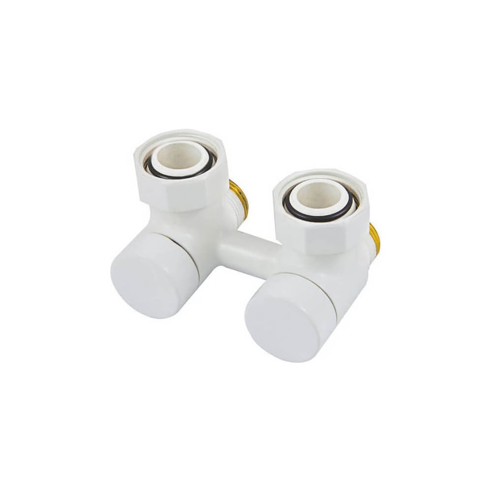 Узел нижнего подключения SCHLOSSER 50 мм 3/4xМ22x1.5 угловой, белый ...