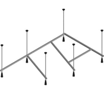 Каркас для ванны Corpa Nera Siena 150 см, усиленный, на 6 опорах CN05T054150