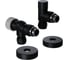 Набор термостатический осевой Royal Thermo Design Pro 15мм М30x1.5, черный НС-1646644 2