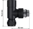 Набор термостатический осевой Royal Thermo Design Pro 15мм М30x1.5, черный НС-1646644 6