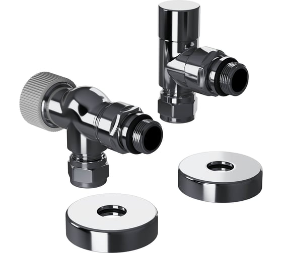 Набор термостатический осевой Royal Thermo Design Pro 15мм М30x1.5, хром НС-1646643