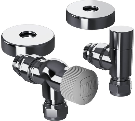 Набор термостатический осевой Royal Thermo Design Pro 15мм М30x1.5, хром НС-1646643
