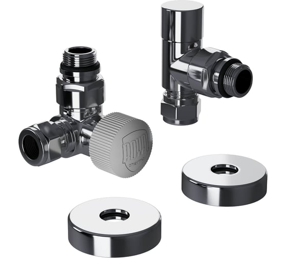 Набор термостатический трехосевой Royal Thermo Design Pro 15мм М30x1.5, хром НС-1646646
