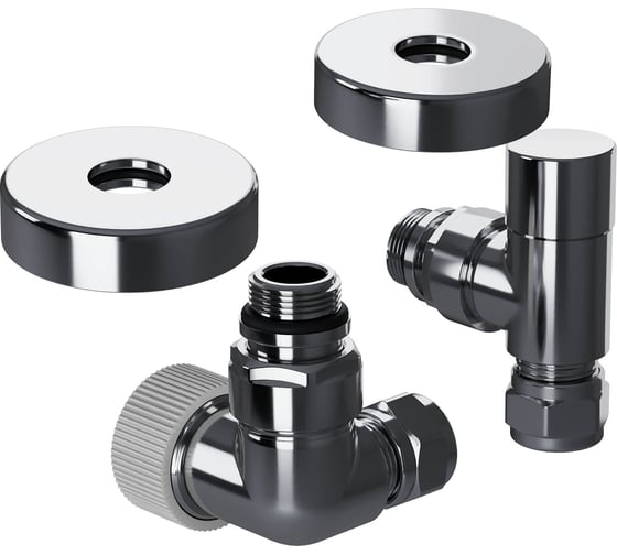 Набор термостатический трехосевой Royal Thermo Design Pro 15мм М30x1.5, хром НС-1646646