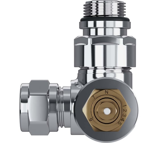Набор термостатический трехосевой Royal Thermo Design Pro 15мм М30x1.5, хром НС-1646646