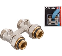 Клапан прямой шаровой AV Engineering 3/4" нар, для радиатора (мультифлекс) AVE289003