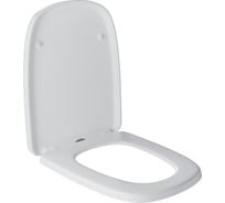 Сиденье для унитаза WAVE STONE дюропласт, микролифт, белый глянец 551226
