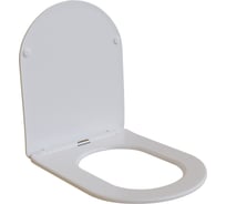 Сиденье для унитаза WAVE SOLO дюропласт, микролифт, белый глянец 551232