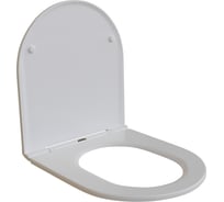 Сиденье для унитаза WAVE COMFORT дюропласт, микролифт, белый глянец 551233