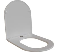 Сиденье для унитаза WAVE ROUND дюропласт, микролифт, белый глянец 551224