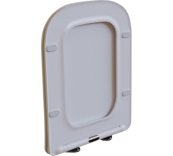 Сиденье для унитаза WAVE QUADRO дюропласт, микролифт, белый глянец 551230