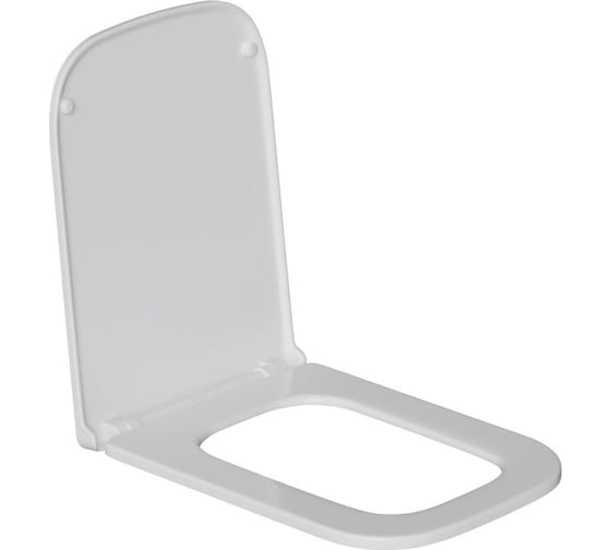 Сиденье для унитаза WAVE SQUARE дюропласт, микролифт, белый глянец 553138