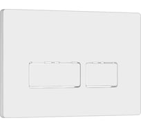 Кнопка смыва WAVE V1 универсальная, белая, АБС-пластик, прямоугольная 552528