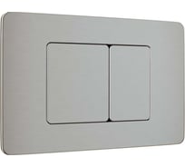 Кнопка смыва WAVE SS04 универсальная, сатин, прямоугольная, нержавеющая сталь 554037