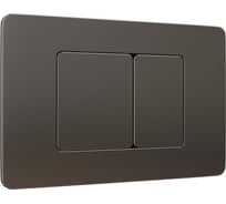 Кнопка смыва WAVE SS08 универсальная, черный графит, прямоугольная, нержавеющая сталь 554043