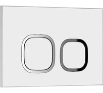 Кнопка смыва WAVE А1 универсальная, белая, АБС-пластик, квадратная 552525