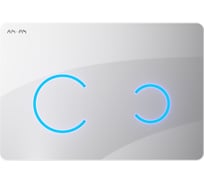 Клавиша для инсталляции сенсорная AM.PM Touchless Pro бесконтактная, стекло, белый I0450B01
