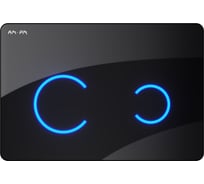 Клавиша для инсталляции сенсорная AM.PM Touchless Pro бесконтактная, стекло, черный I0450B38