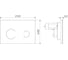 Клавиша для инсталляции сенсорная AM.PM Touchless Pro бесконтактная, стекло, черный I0450B38 4
