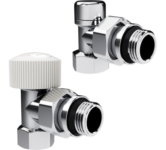 Набор термостатический угловой Royal Thermo Design 1/2М30x1.5, хром НС-1640380