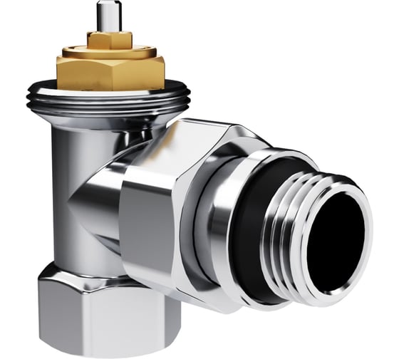 Набор термостатический угловой Royal Thermo Design 1/2М30x1.5, хром НС-1640380