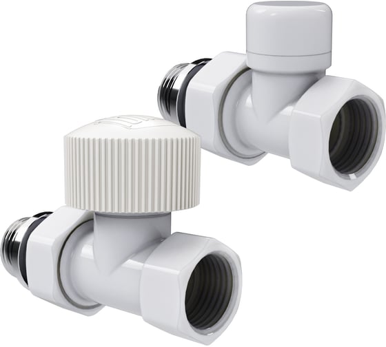 Набор термостатический прямой Royal Thermo Design 1/2М30x1.5, белый НС-1640376