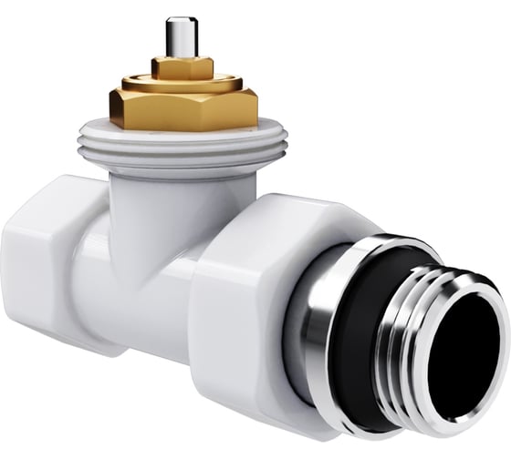 Набор термостатический прямой Royal Thermo Design 1/2М30x1.5, белый НС-1640376
