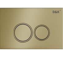 Клавиша смыва D&K DK Bayern арт.инсталл DI8050127, матовое золото D&K DB1529007
