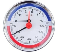 Термоманометр аксиальный SMT 1/2", 10 бар, 120 C D80Н04-10/120