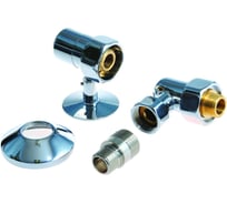 Комплект для полотенцесушителя SMT 3/4"ВРх1/2"НР, с экцентриком и отражателем SMT757SCH040504CN