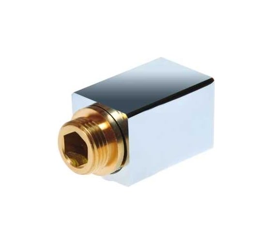 Колпачок квадратный SMT со штуцером 1/2"НР и воздухоотводчиком, хром SMT515SCH0405 1