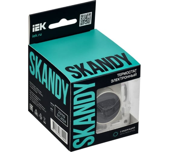 Термостат электронный с индикацией IEK SKANDY SK-T01B беж. SK-RT11-K10
