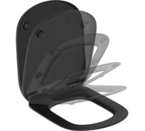 Сиденье для унитаза Ideal Standard TESI дюр микр черный T3529V3 023-7857