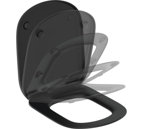 Сиденье для унитаза Ideal Standard TESI дюр микр черный T3529V3 023-7857 1