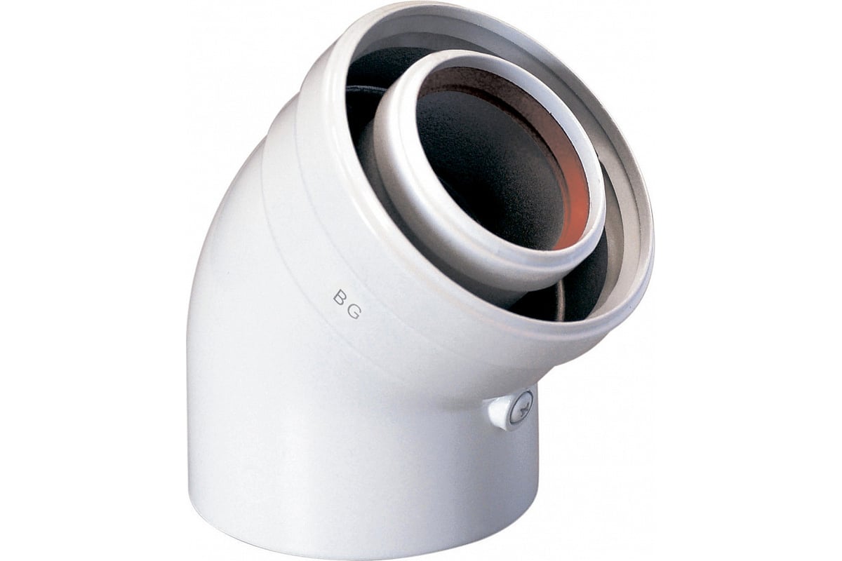 Коаксиальный отвод Baxi 45, диаметр 60/100 мм KHG71410231 - выгодная ...