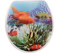 Сиденье для унитаза Аквалиния Золотая рыбка SK-06021