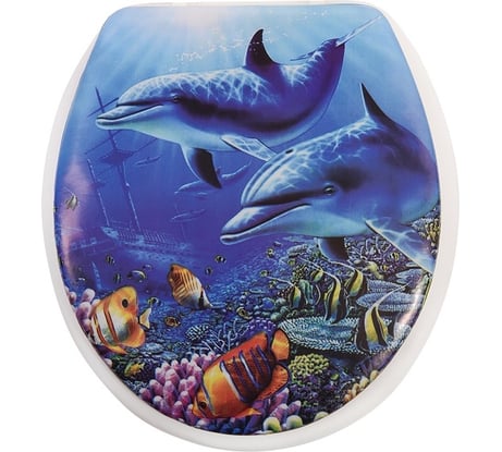 Сиденье для унитаза Аквалиния Подводный мир SK-06013