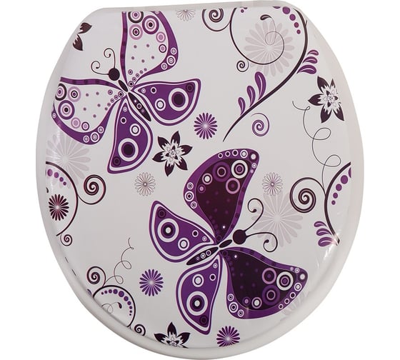 Сиденье для унитаза Аквалиния Бабочки SK-06218 1