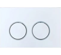 Кнопка смыва BAU Round для инсталляции IDEAL, белый/хром E00116