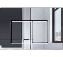 Кнопка смыва Bauedge BAU Light антивандальная для инсталляции IDEAL, нержавеющая сталь, хром E00105