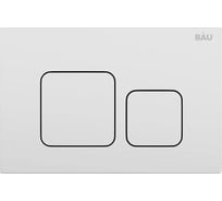Кнопка смыва Bauedge BAU Soul для инсталляции, белая Q00014