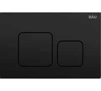 Кнопка смыва Bauedge BAU Soul для инсталляции, черная матовая Q00015