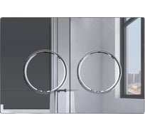 Кнопка смыва Bauedge BAU Wheel антивандальная для инсталляции IDEAL, нержавеющая сталь хром E00117