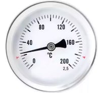 Термометр биметалл DN.ru ТБО-1 (-40-60C) L=100мм Ру10 ДК 80мм класс точности 1.5 D070-07158