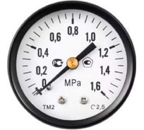 Осевой манометр DN.ru МОС-1 (0-1МПа) ДК 63мм, G1/4, пластик, класс точности 2.5 D070-07115