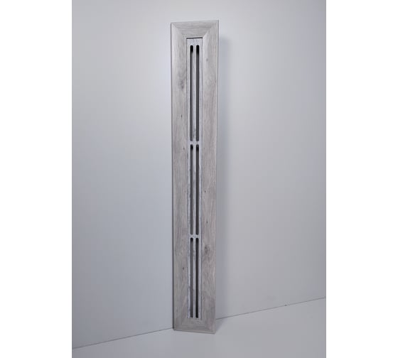 Крышка декоративная для радиаторов и батарей Cosca Decor 170х1200 мм, дуб серый, фреза, МДФ Cosca 00-00083222